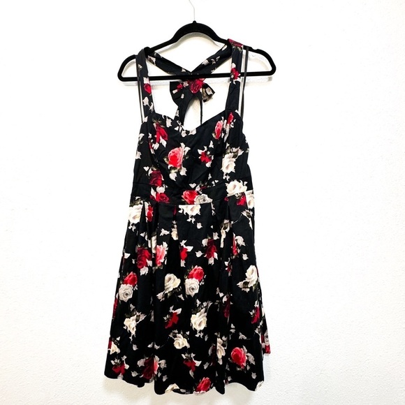 Hell bunny vintage 1950’s inspired floral dress size L - Picture 1 of 7
